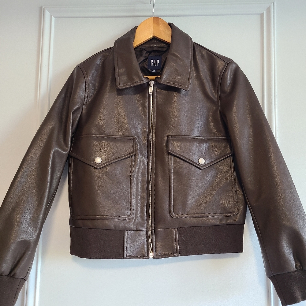 Vegan Leather Aviation Jacket